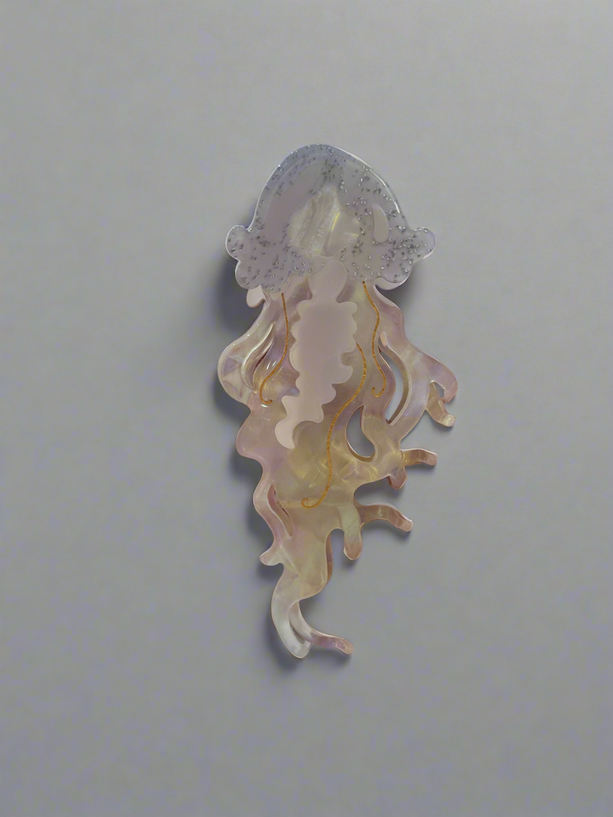 Disco Jellyfish Hair Claw Clip