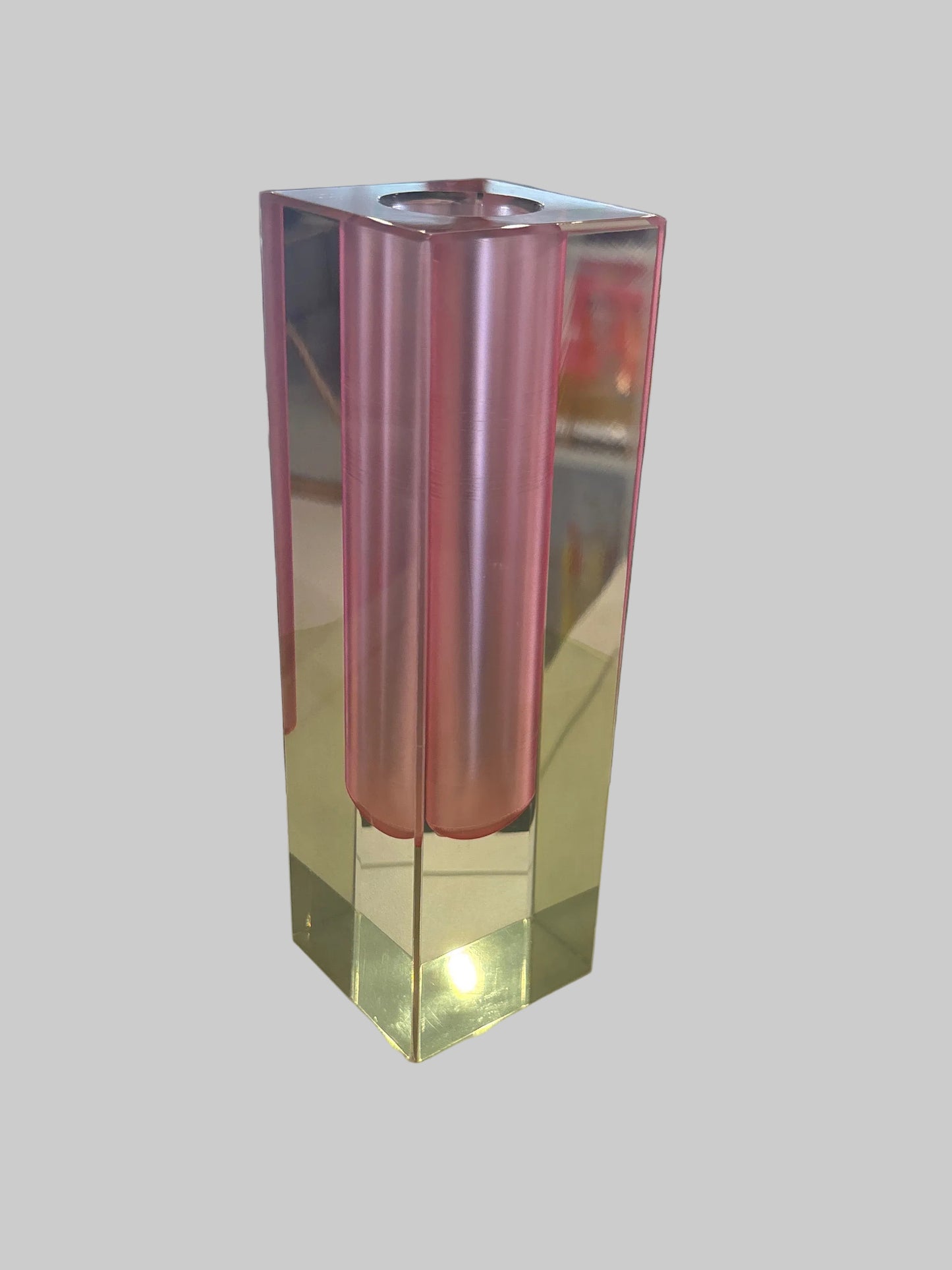 Studio Hattern “Mellow” Lucite Prism Vases