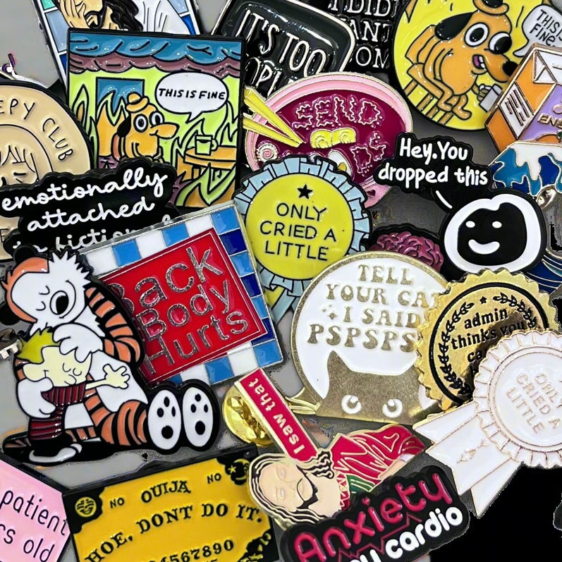 Slant Rhyme Studio’s Famous Pin Collection—COMING SOON!