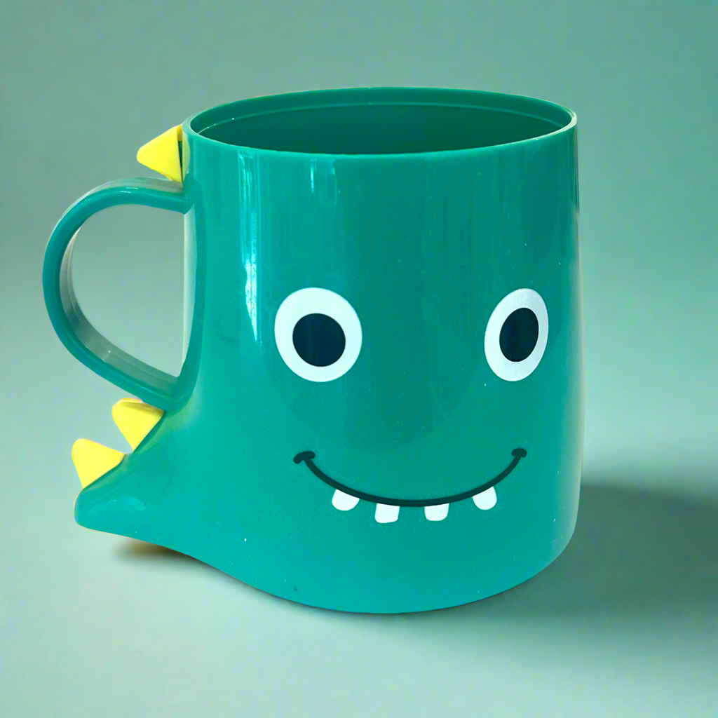 Dinosaur Monster Face Cup Plastic Mug