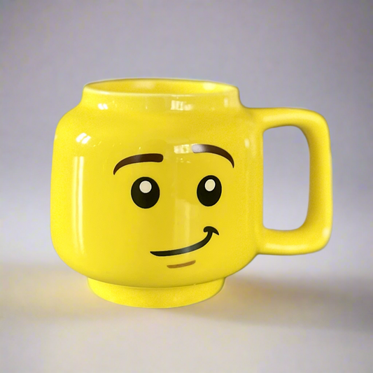 Mini figure head mug, smirking