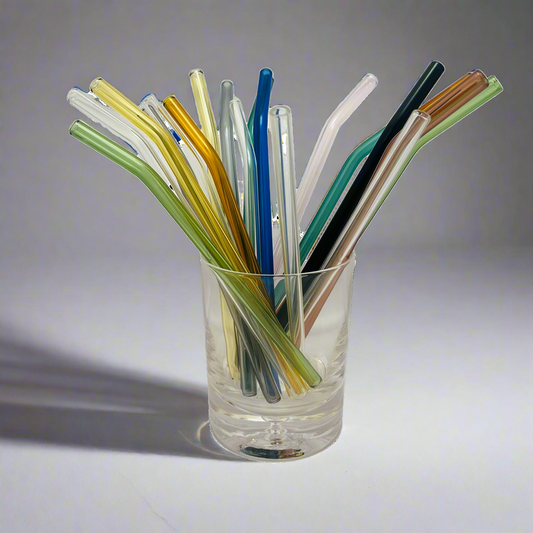 Single Colorful Glass straw