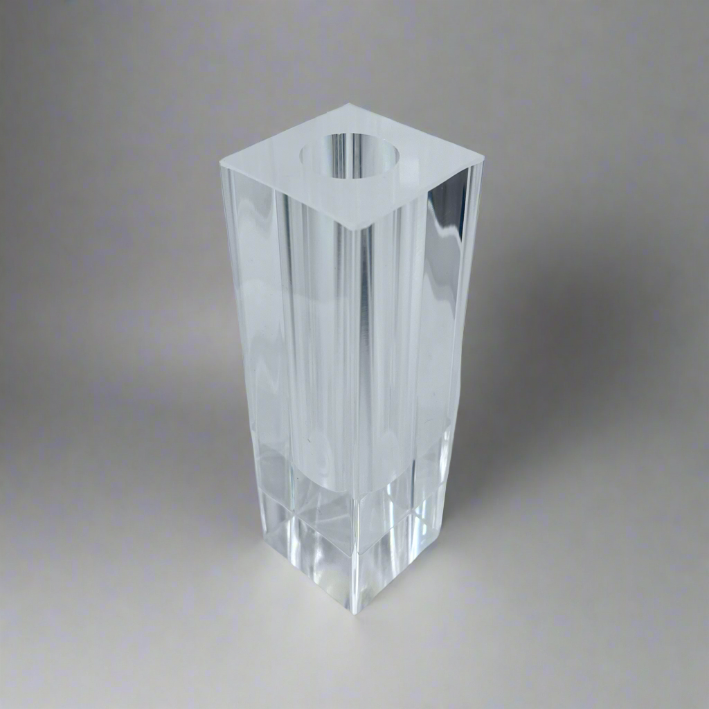 Studio Hattern “Mellow” Lucite Prism Vases