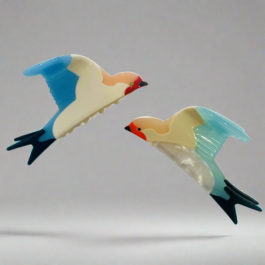 Parakeet Bird Colorful Hair Claw Clip by Coucou Suzette