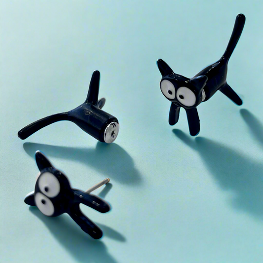 Jiji Earrings (Kiki’s Cat) Studio Ghibli