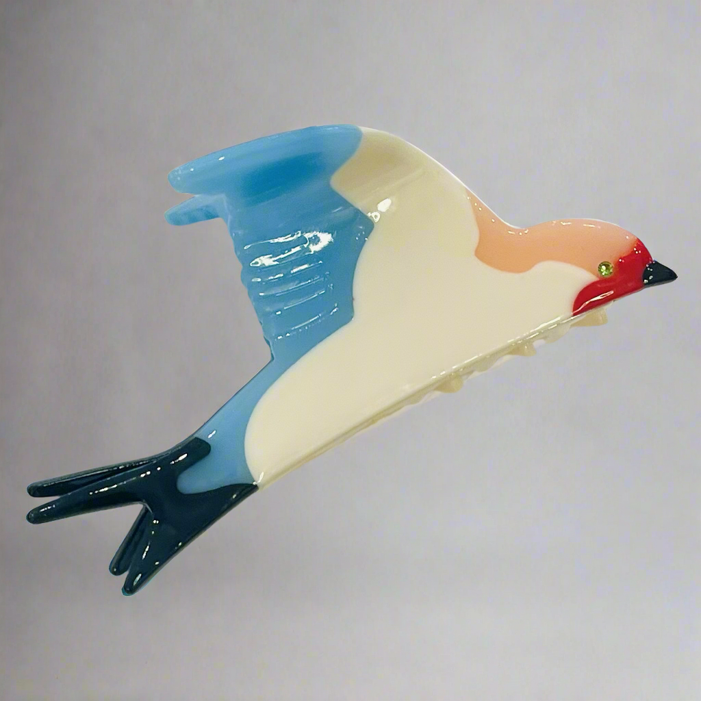 Parakeet Bird Colorful Hair Claw Clip by Coucou Suzette