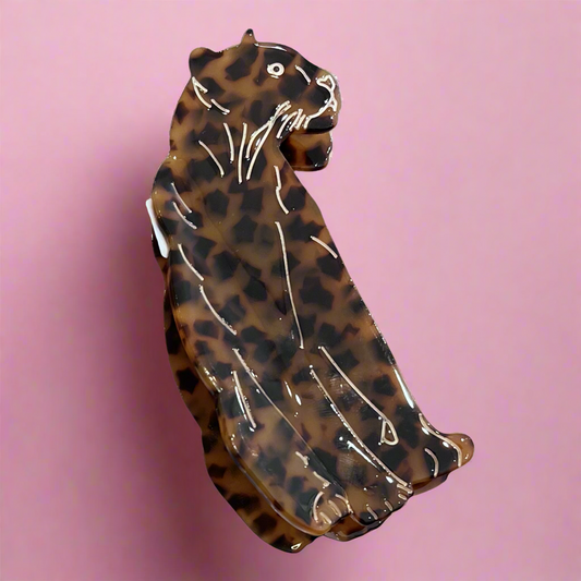 Cheetah Hair Claw Clip