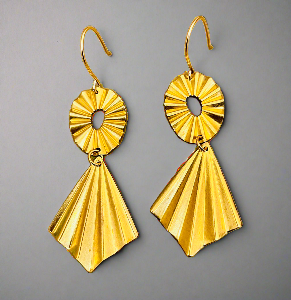 Starburst Constructed Dangling Earrings