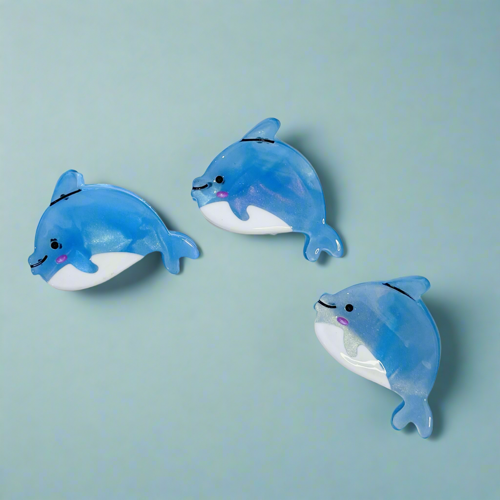 Mini Dolphin Hair Claw Clips