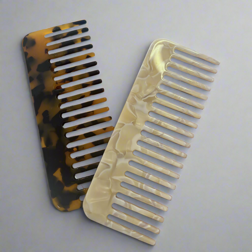 Eco-Friendly Acetate Wide-Toothed Tortoiseshell Combs