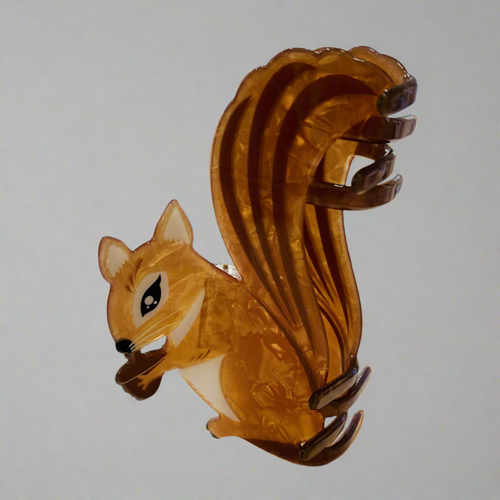 Squirrel Chipmunk Hair Claw Clip