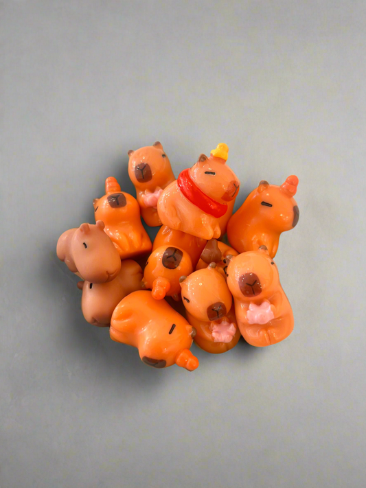 Mini capybara figures