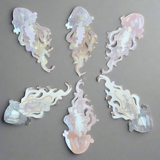 Disco Jellyfish Hair Claw Clip