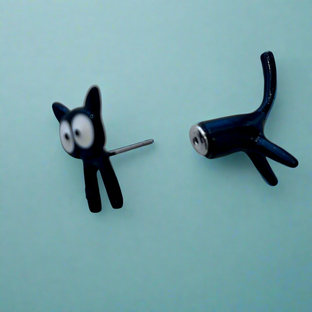 Jiji Earrings (Kiki’s Cat) Studio Ghibli