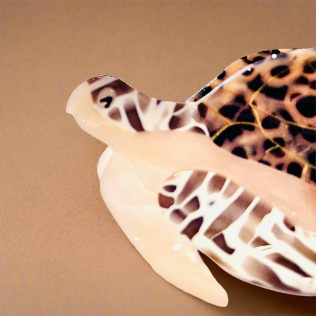 Sea Turtle Hair Claw Clip, Tortoishell