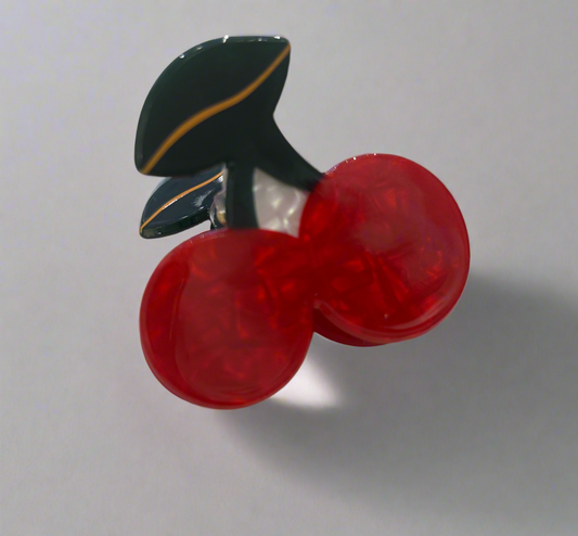 Cherry Hair Claw Clip