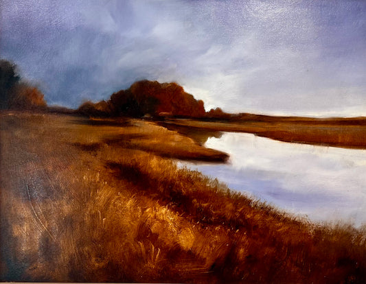 Manchester Marsh: Original Oil painting by Rick Telep