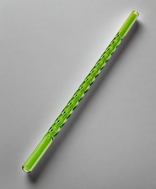 Twisty Spiral Glass Straw