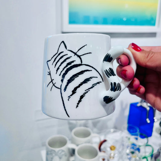 Ceramic Cat Tail Mug