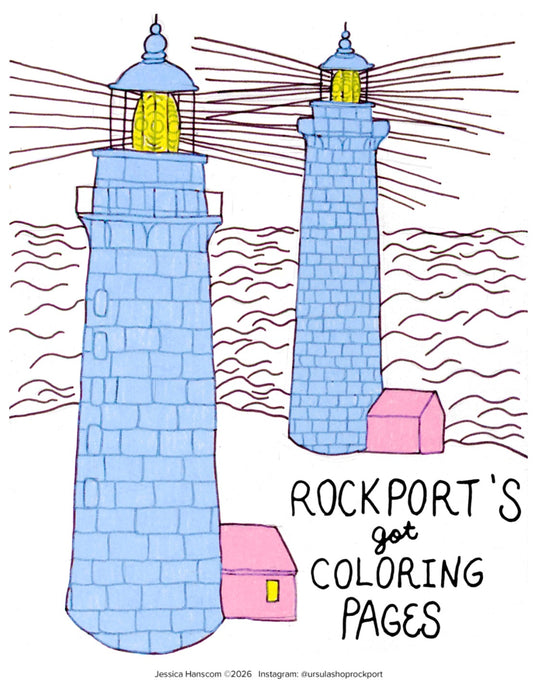 Rockport Coloring Pages by Jessica Hanscom