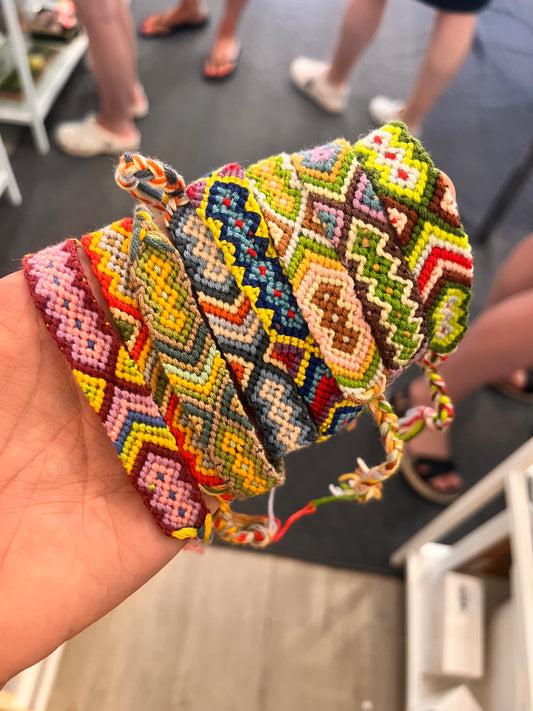 Wide woven bracelet / anklet