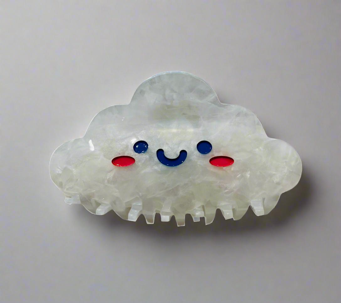 Happy Cloud Hair Claw Clip